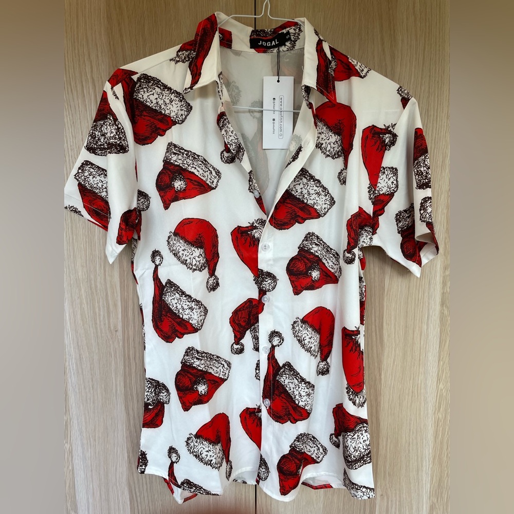 Jogal White and Red Shirt